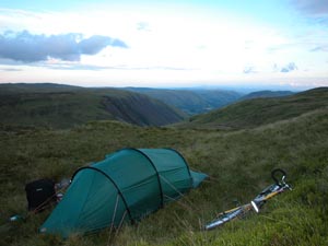 campsite on top bwlch y groes
