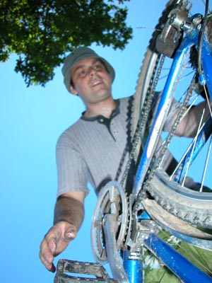 Kev is the bicycle repair man, don't forget to do the wheel up 
