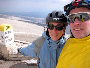 At the Summit of Mt Ventoux (very tired legs)