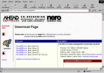Nero download home page
