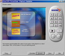 Ulead PictureShow, le menu du diaporama