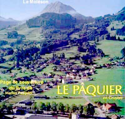 Photo sur la page de couverture du livre de Marius Pasquier 'Chronique de mon village - Le Pquier'