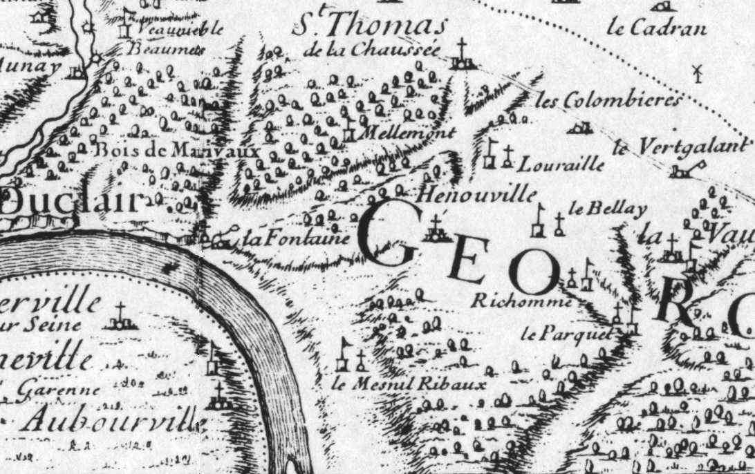 Hénouville en 1757