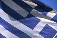 drapeau grec greece flag greek Cyclades islands