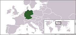 Localisation de l'Allemagne