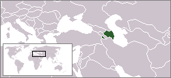 Localisation de l'Azerbaïjan