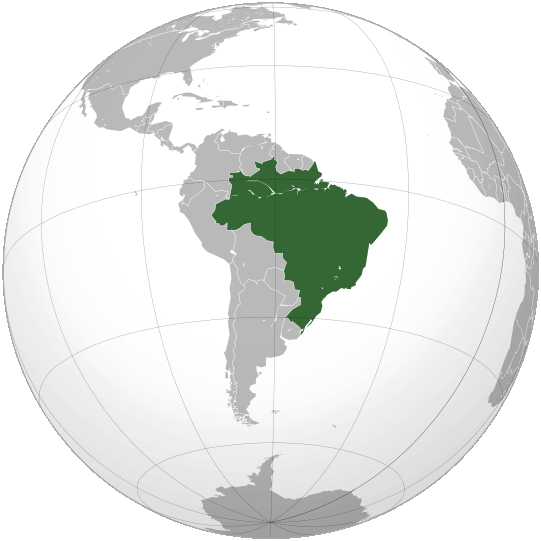 Localisation du Brésil