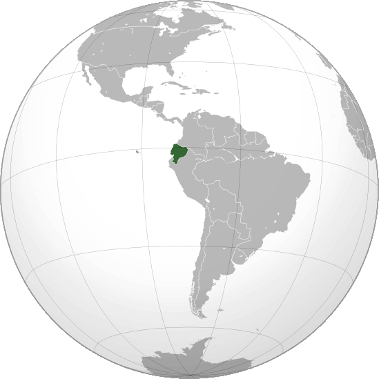 Localisation de l'Equateur