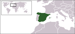 Localisation de l'Espagne