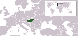Localisation de la Hongrie