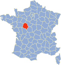 Localisation de l'Indre et Loire