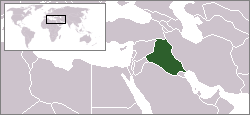 Localisation de l'Irak
