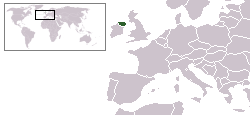 Localisation de l'Irlande du nord