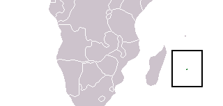 Localisation de l'îe de La Réunion