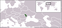Localisation de la Moldavie