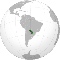 Localisation du Paraguay