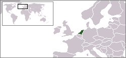 Localisation des Pays Bas