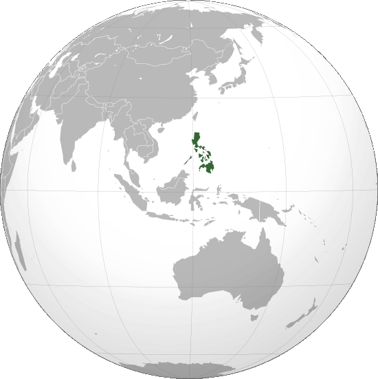 Localisation des Philippines