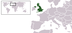 Localisation du Royaume Uni
