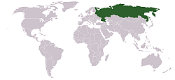 Localisation de la Russie