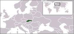Localisation de la Slovaquie