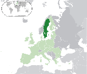 Localisation de la Suède