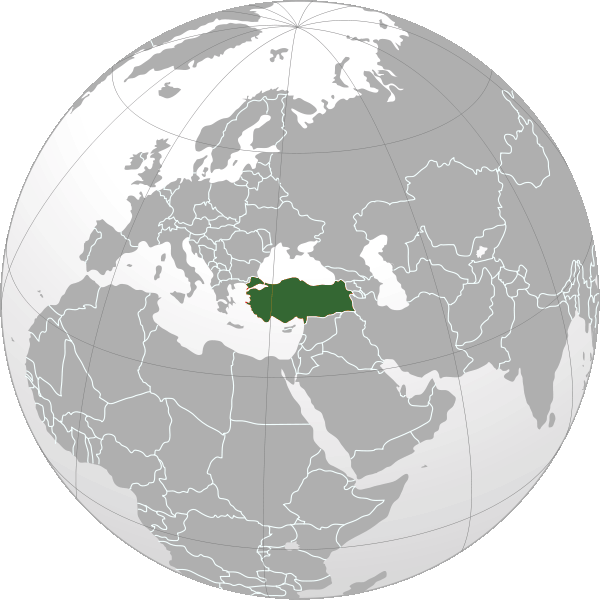 Localisation de la Turquie