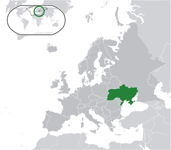 Localisation de l'Ukraine