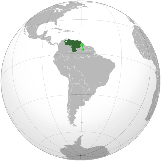 Localisation du Vénézuela