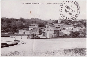 Le pont sur l'Argentor et l'entrée du bourg