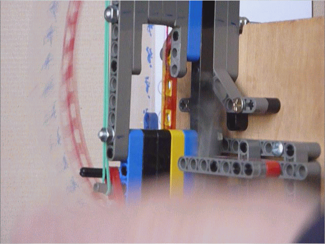 Animation du fonctionnement de notre projecteur de cinma en Lego.