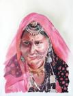 Femme "costume" du Rajasthan.
