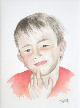 Thomas, aquarelle