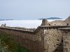 Nuages derrires les remparts de Peyrepertuse