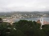 Au départ de notre dernière étape vers Cadaquès, le plafons est bas à Port de la Silva (vue de notre chambre de l'hôtel German).