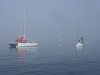 Le canot de sauvetage de Ouessant ramène un bateau anglais au mouillage.