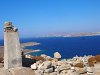 Au sommet du Cynthe (112 mètres), vue du nord de Délos et de Mykonos.