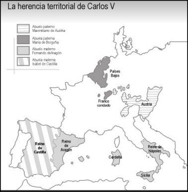 herencia territorial de carlos v