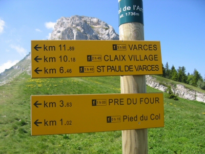 Le col de l'arc