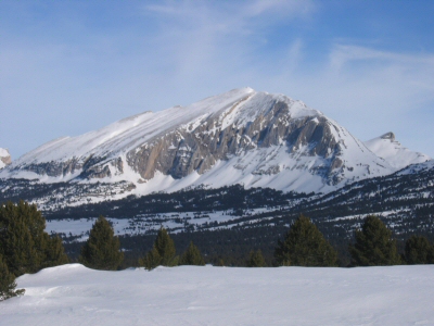 Le Grand Veymont en hiver (vu de Pré Peyret)