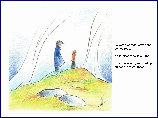 illustration d'un pome de Jim Bouchet : Poussires du berger