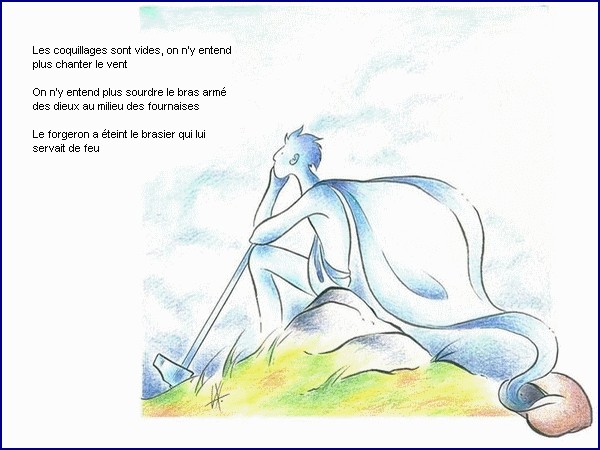illustration d'un pome de Jim Bouchet : Poussires du berger