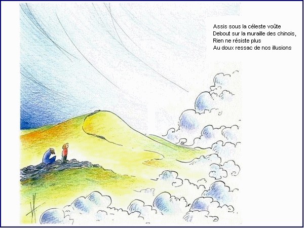 illustration d'un pome de Jim Bouchet : Poussires du berger