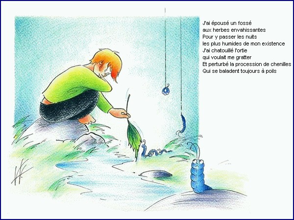 illustration d'un pome de Jim Bouchet : Naturellement