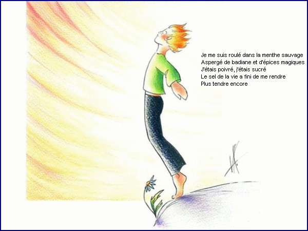 illustration d'un pome de Jim Bouchet : Naturellement