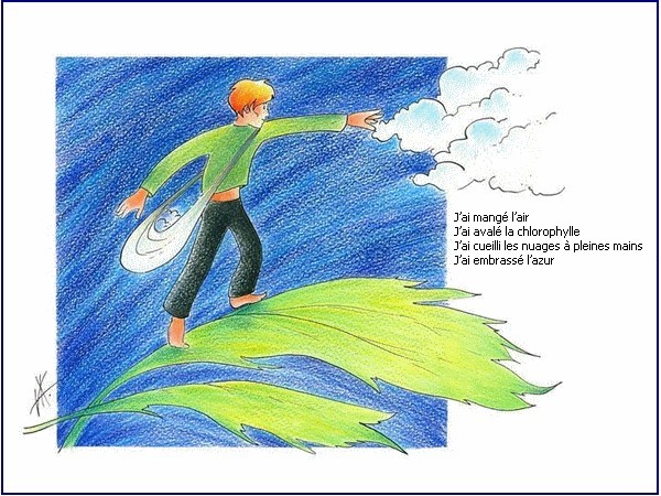 illustration d'un pome de Jim Bouchet : Naturellement