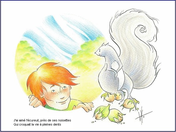 illustration d'un pome de Jim Bouchet : Naturellement