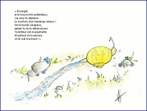 illustration d'un texte de Michel Bouchet : Un matin d't au potager