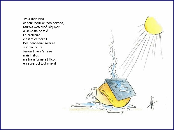 illustration d'un texte de Michel Bouchet : Un matin d't au potager