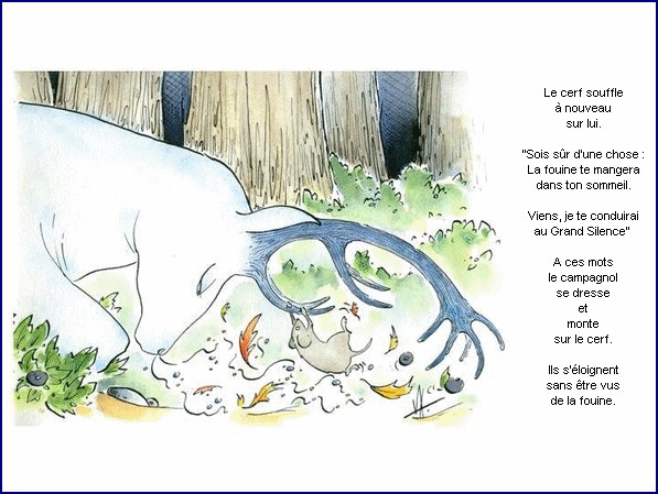 illustration d'un texte de Nicolas Bouchet : Le grand silence